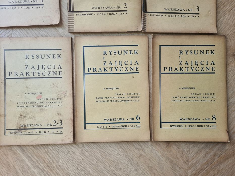 Rysunek i zajęcia praktyczne przedwojenne pismo dla nauczycieli