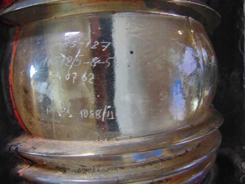 Stara lampa okrętowa z lat 50,industrial