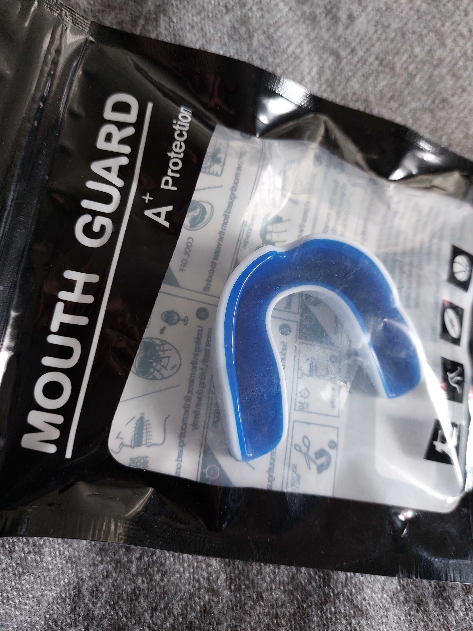 Капа для боксу кик боксингу тайского бокса тейквандо 3D Gel Aria Blue