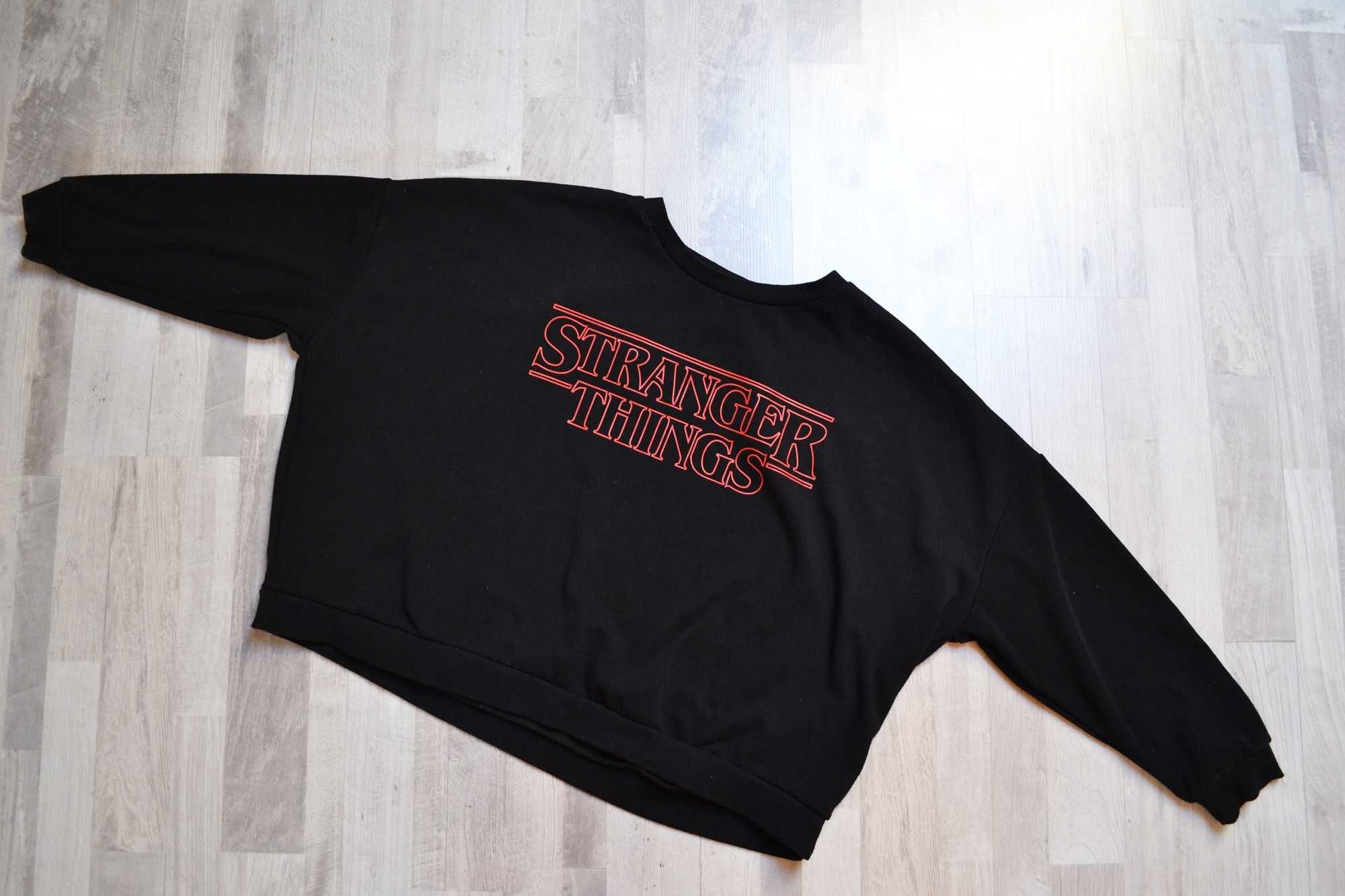 Bluza czarna Stranger Thigs Netflix XL