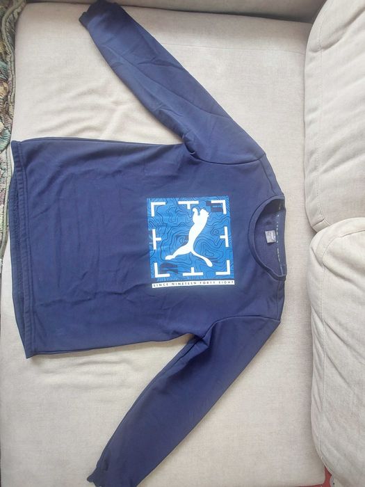 Sweat azul Puma para criança