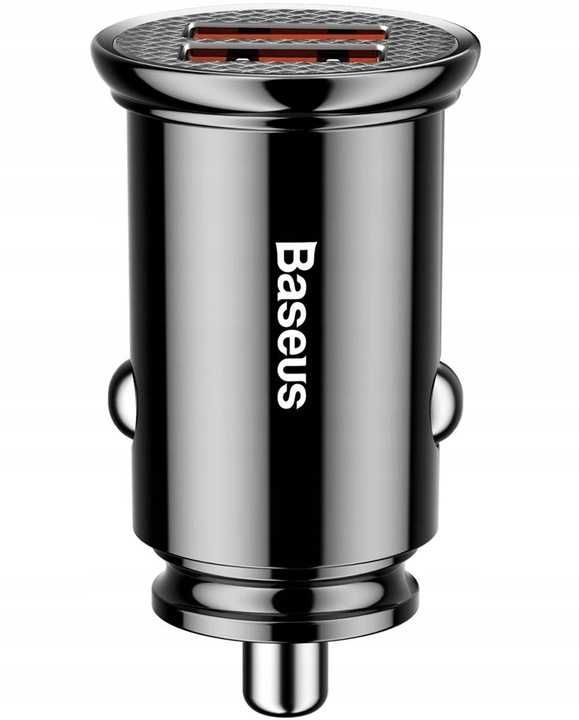 Baseus Circular Inteligentna Ładowarka Samochodowa 2x USB Qc3.0 Quick