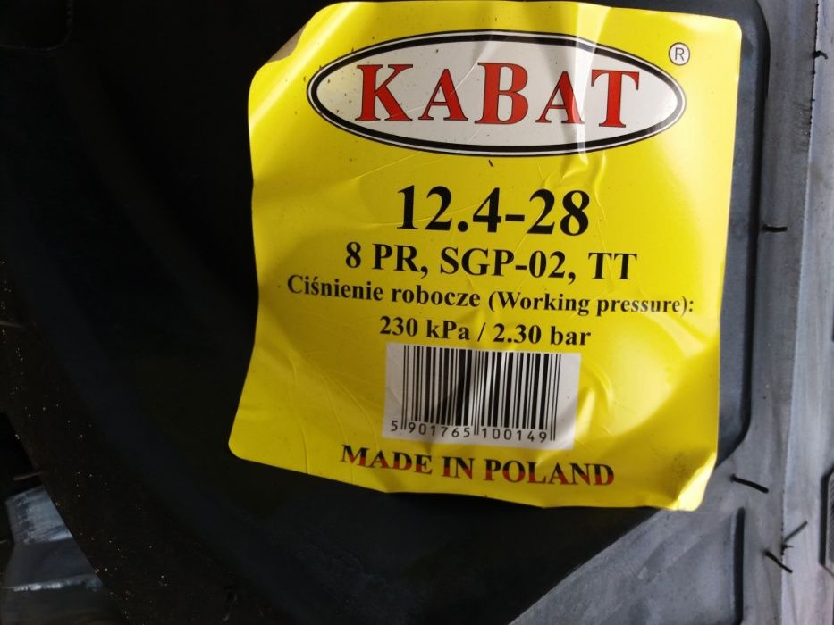 12,4-28 KABAT SGP-02 8PR Nowe Opony do Ursusa Polskie Montaż Gratis!