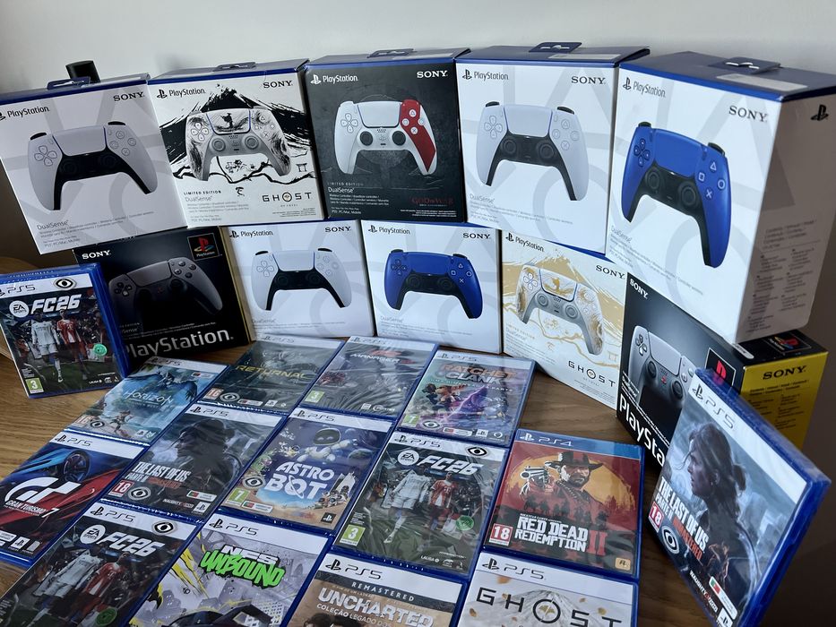 PS5 | Comandos Dualsense Playstation 5 & Jogos EA FC 26 / Yotei / GT7