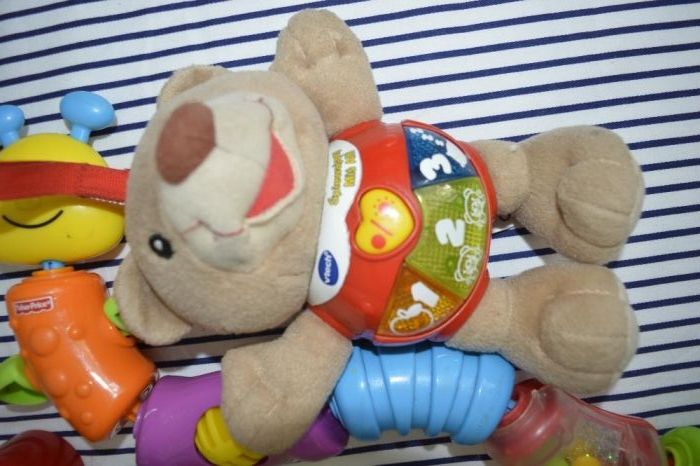 CHICCO FISHER PRICE duży zestaw zabawek