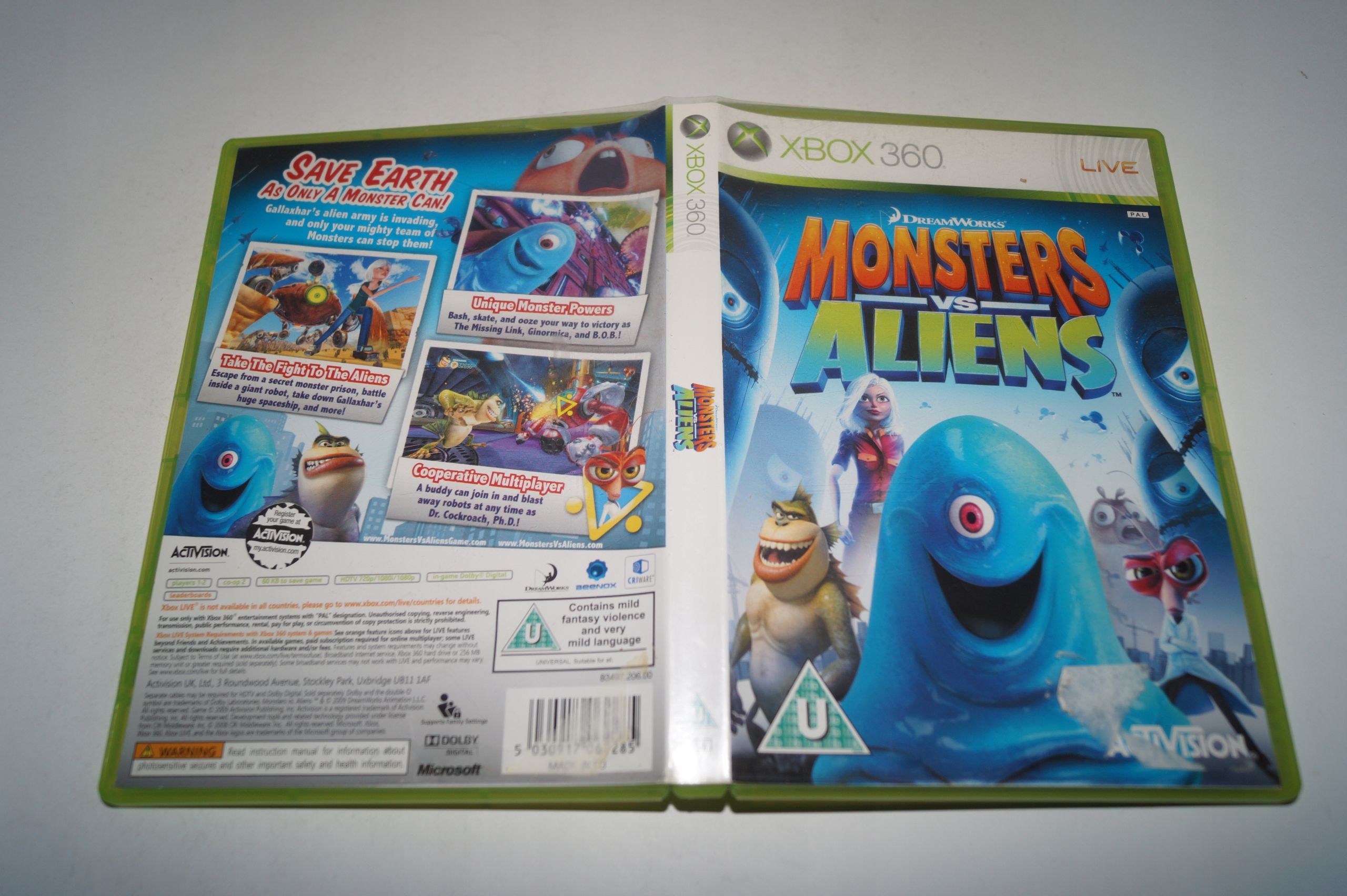 Gra Xbox 360 Monsters Vs Aliens