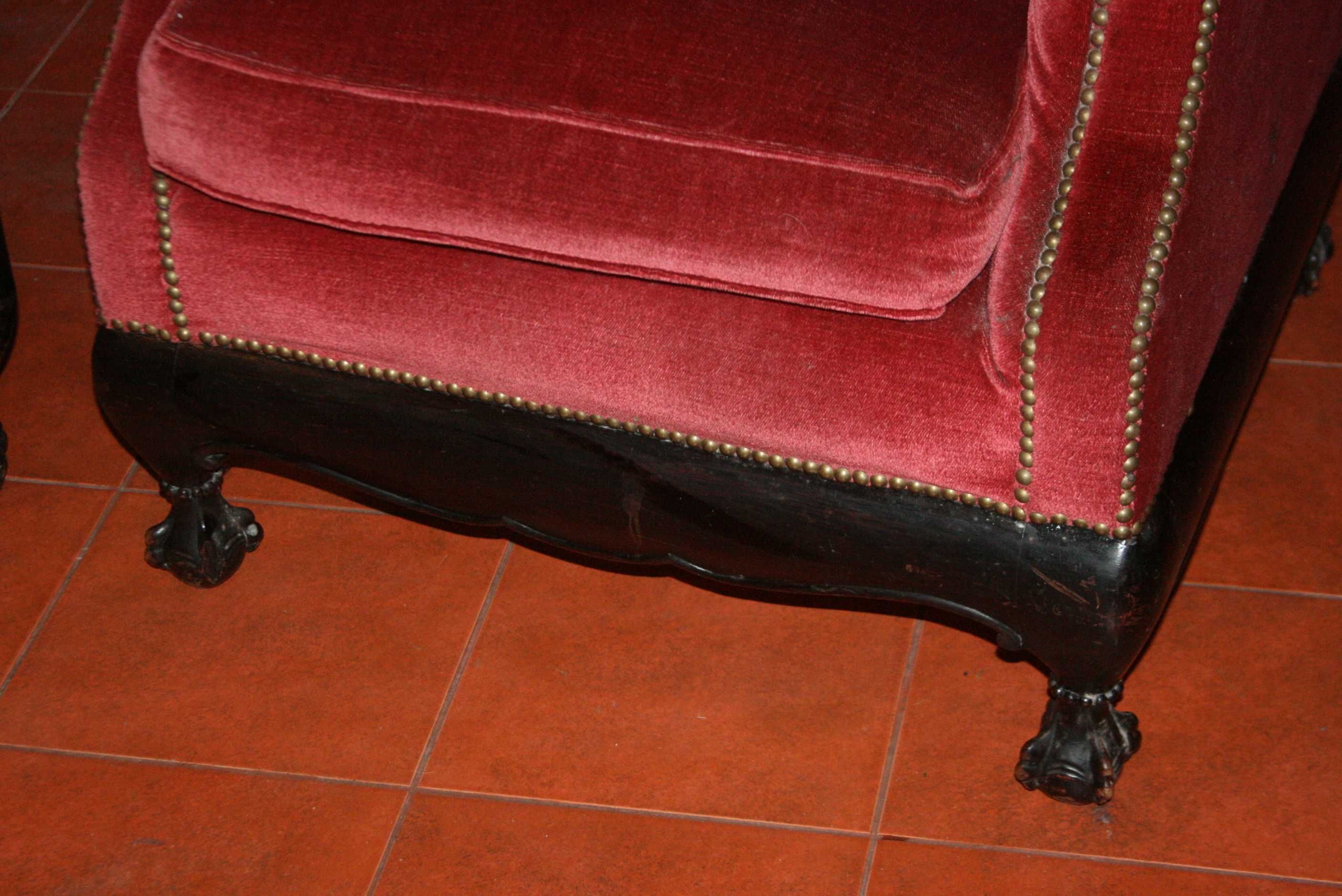 komplet wypoczynkowy antyki sofa i dwa fotele