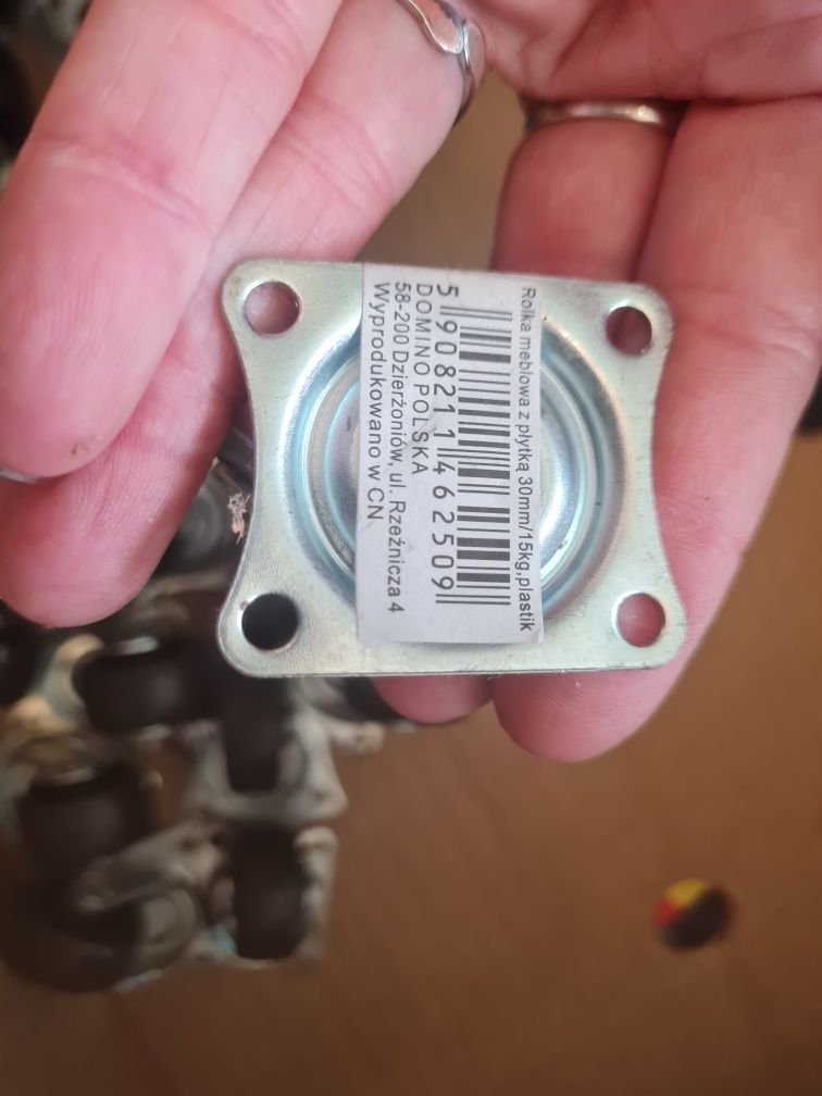 Kółka/ rolka meblowa obrotowa 30mm