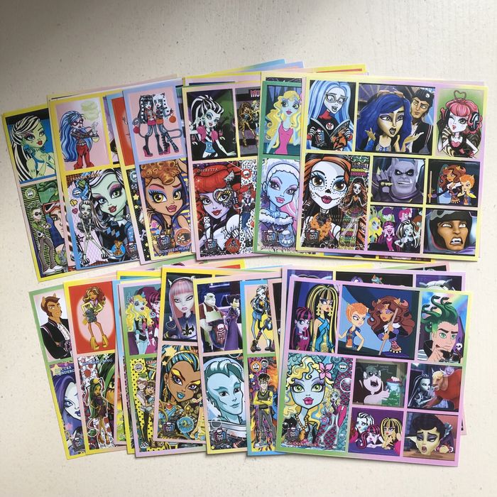 наклейки вінкс монстр хай феї принцеси