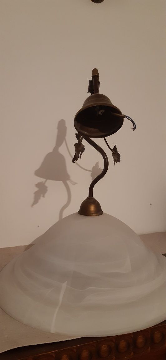 Piękny zestaw lampa z kinkietem