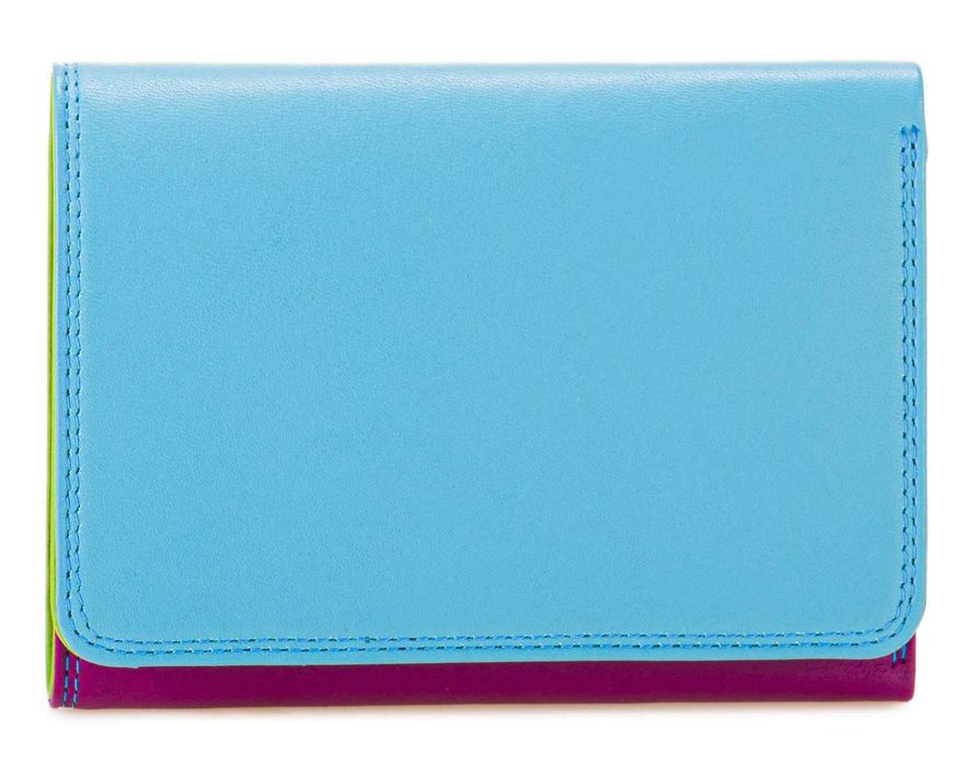 Carteira média com três dobras em pele MYWALIT na cor Liguria