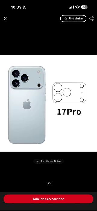 Capas protectores iphone 17 pro e Air
