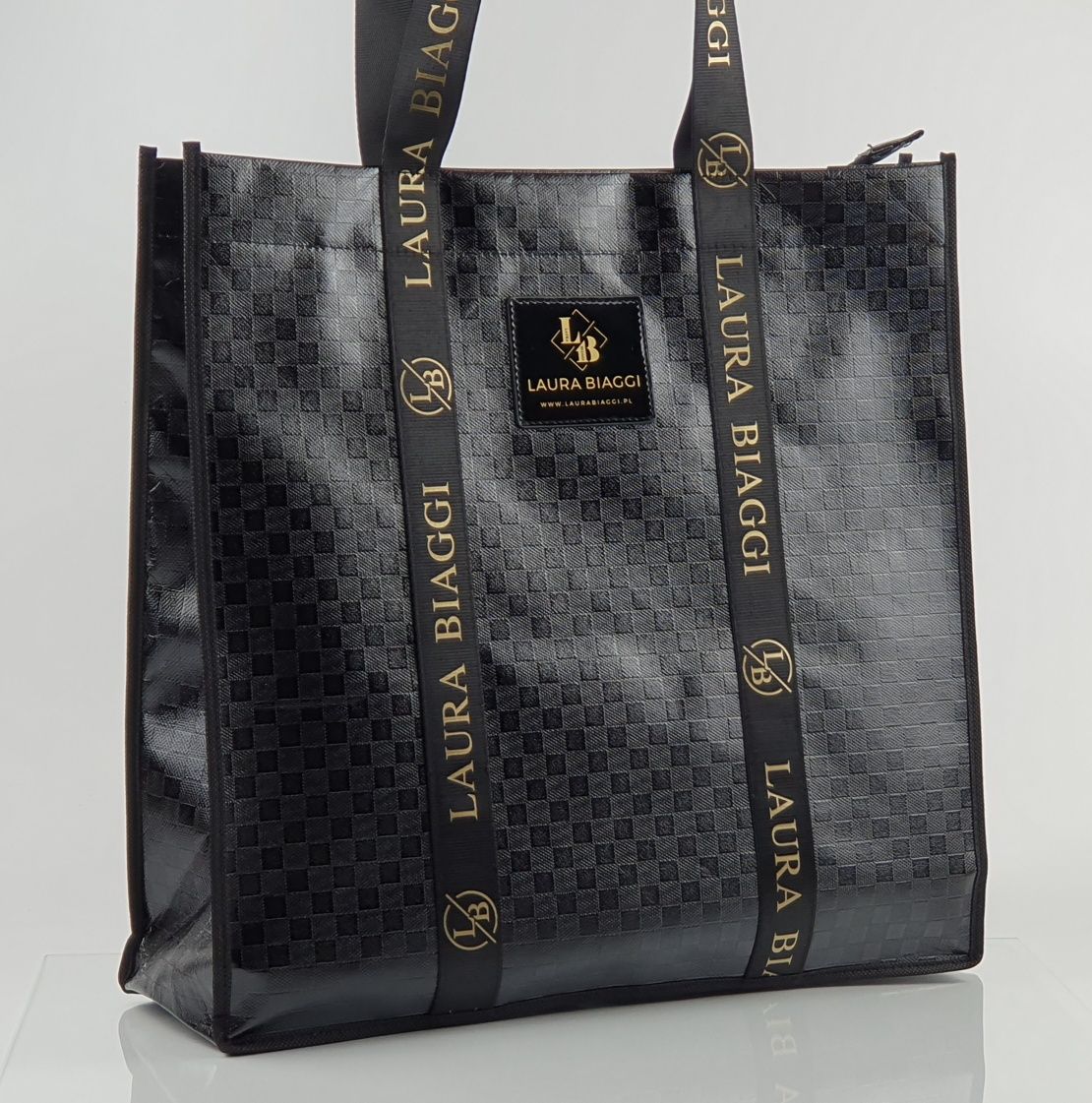 Shopperka torba na zakupy Laura Biaggi czarna