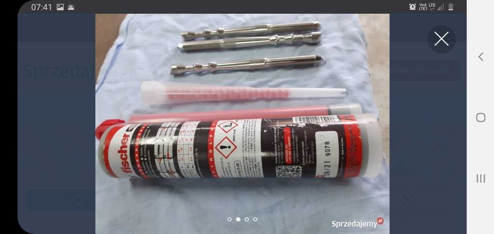 Kotwa chemiczna FISHER FIS HB 345 S plus gratis