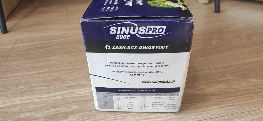 sinusPRO-800E В НАЯВНОСТІ Volt Polska Чиста сінусоїда Безперебойник