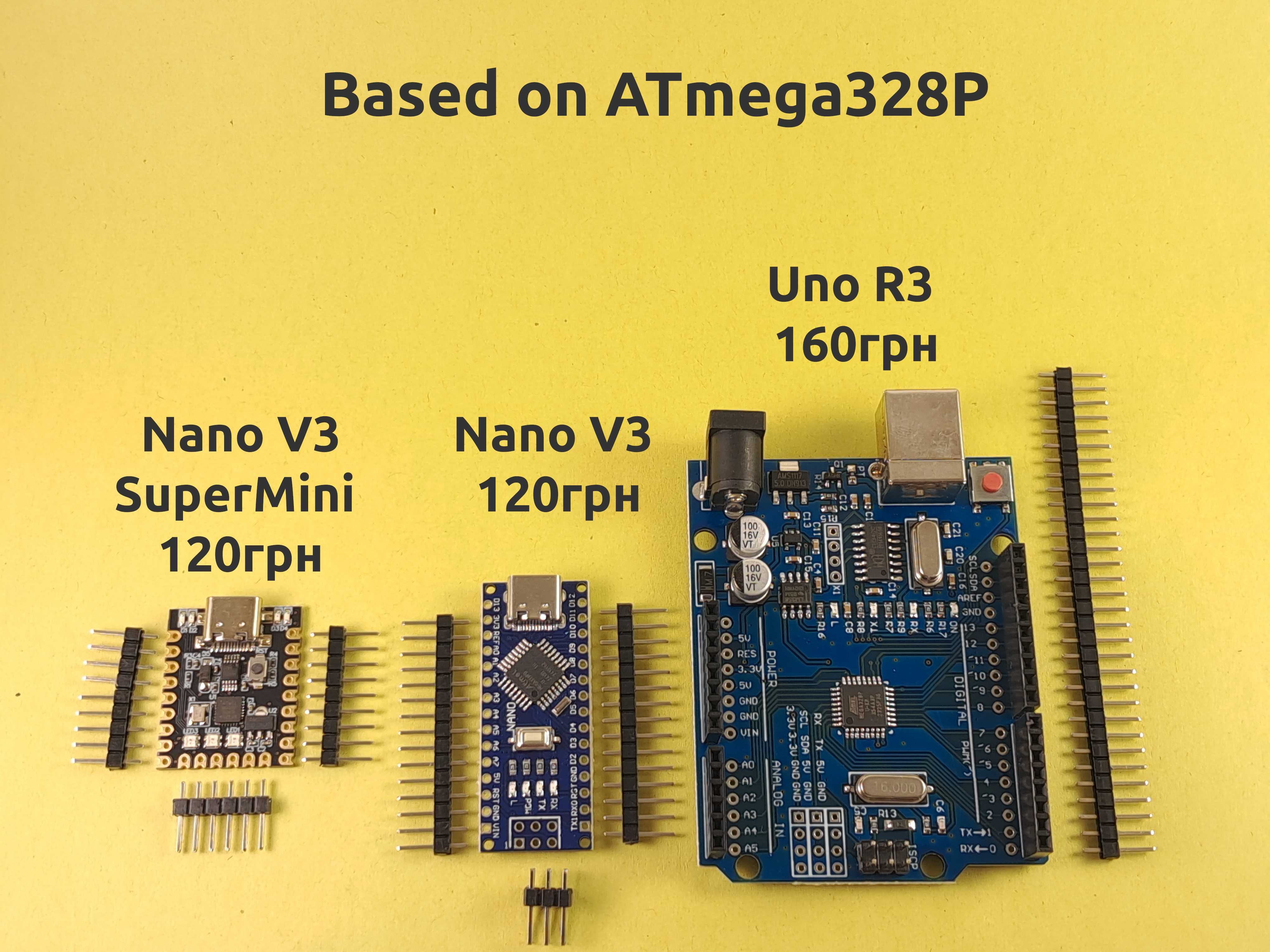 Arduino Uno; Nano; Leonardo; Micro; Mega 2560
