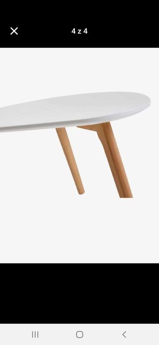 Stolik  120x60 blat biały