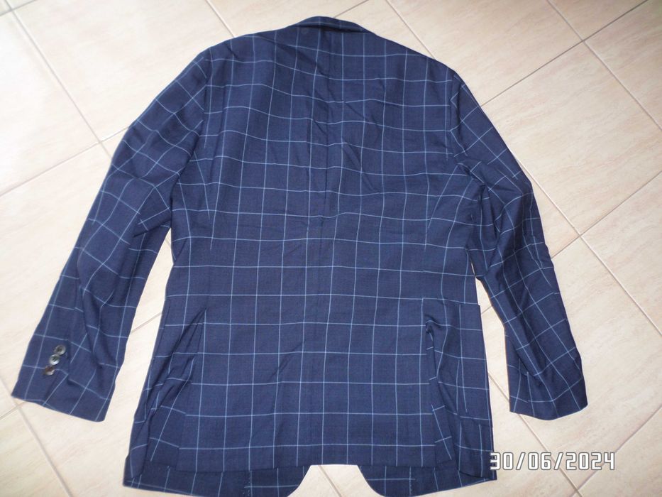 super marynarka męska w kratkę-OSCAR JACOBSON-M/L