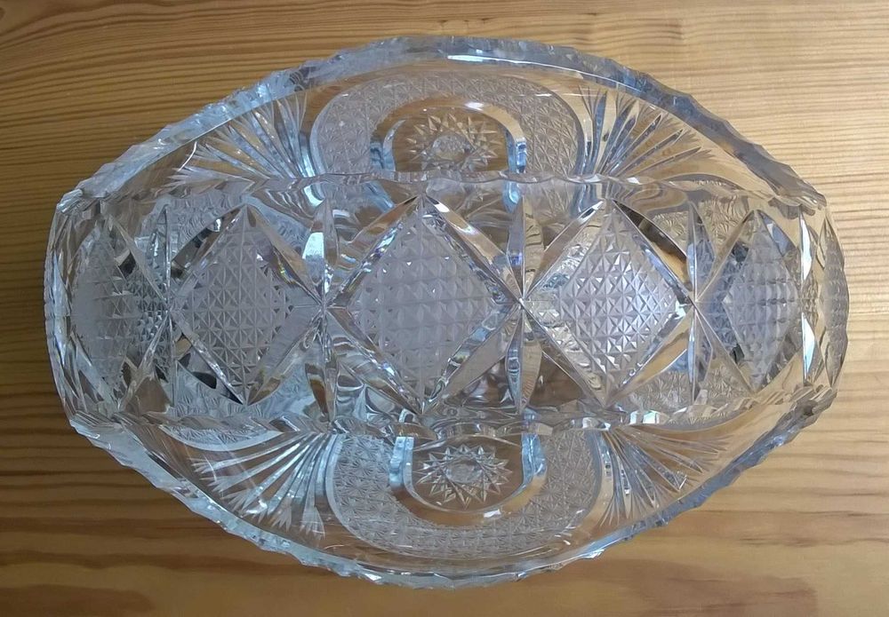 Koszyk kryształowy na owoce/słodycze – kryształ PRL