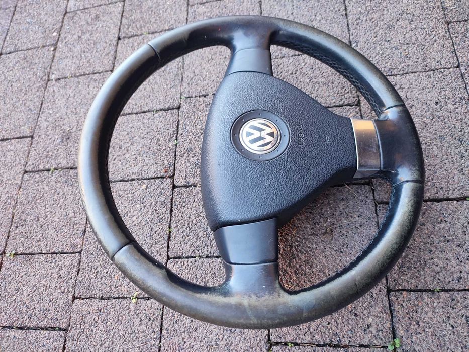 Kierownica Trójramienna Skóra VW Golf 5 V VW Passat B6