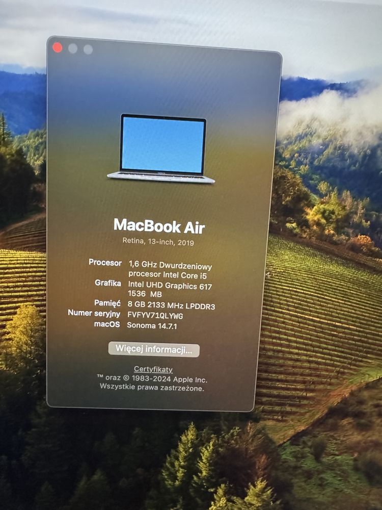 Macbook air 2019