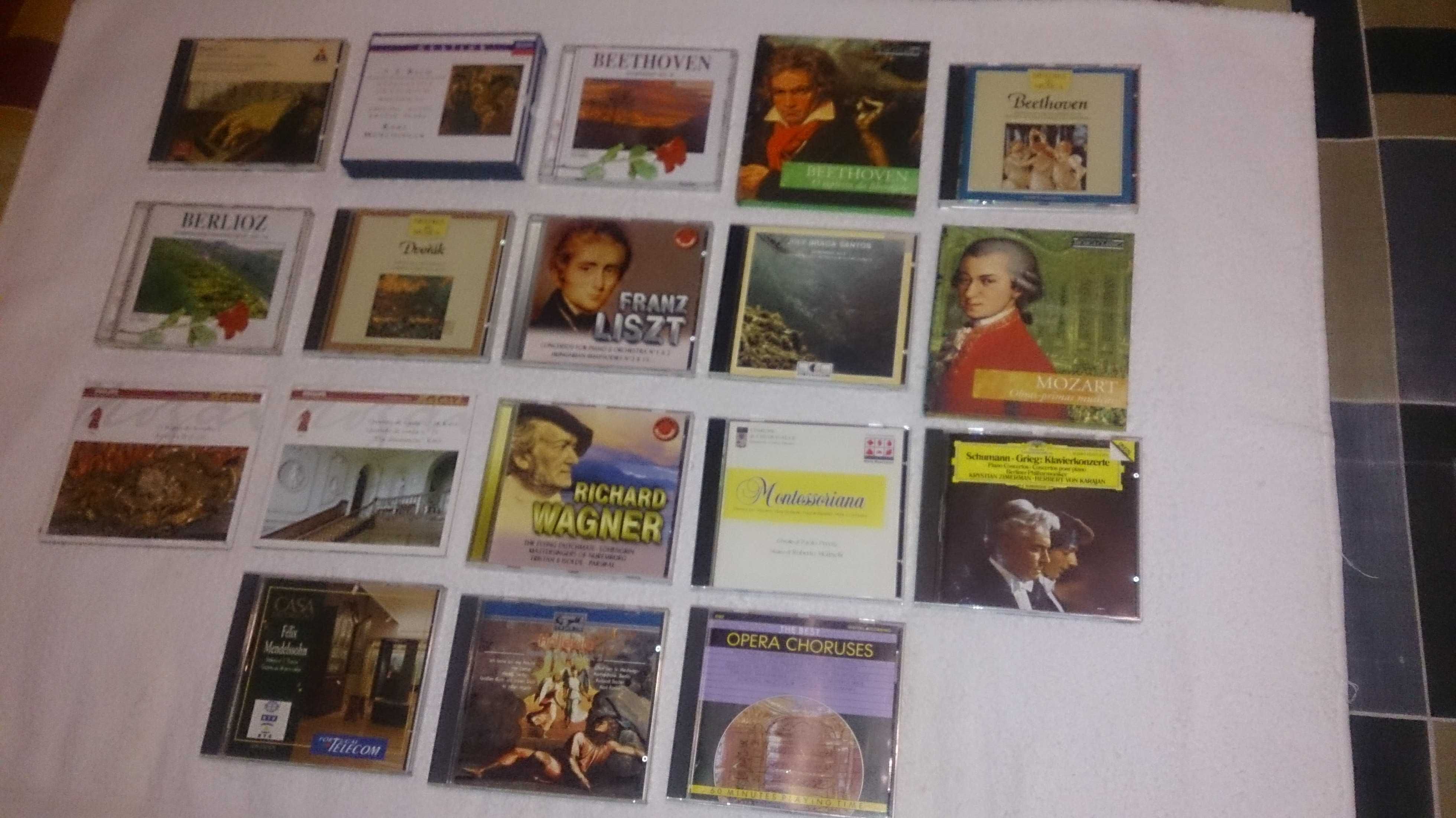 música clássica (bach, beethoven, berlioz, mozart, schumann…) cds