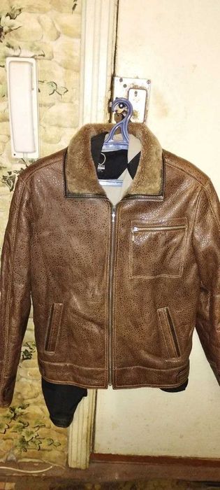 Дублёнка натуральный мех мужская (торг приветствуется)