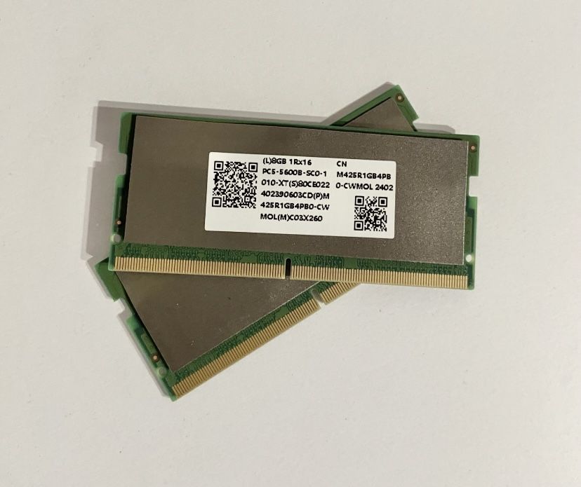 Samsung DDR5 16GB (8GBx2) 5600 SODIMM Оперативна памʼять