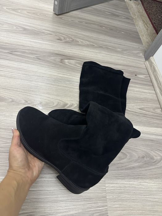 Ботфорти сапоги  натуральна замша 39 р зима європейка