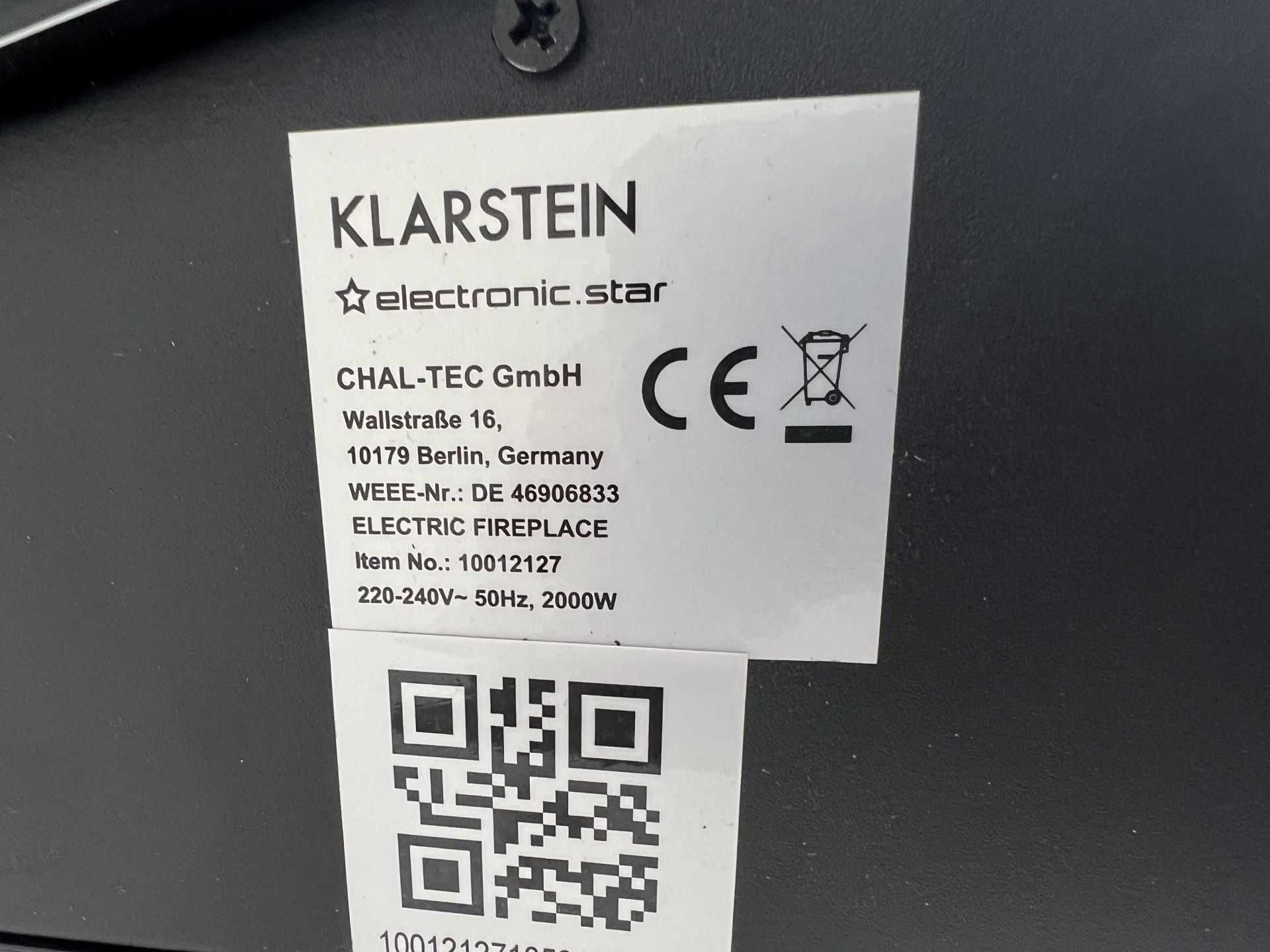 Електричний камін Klarstein Lausanne з пультом і підсвіткою