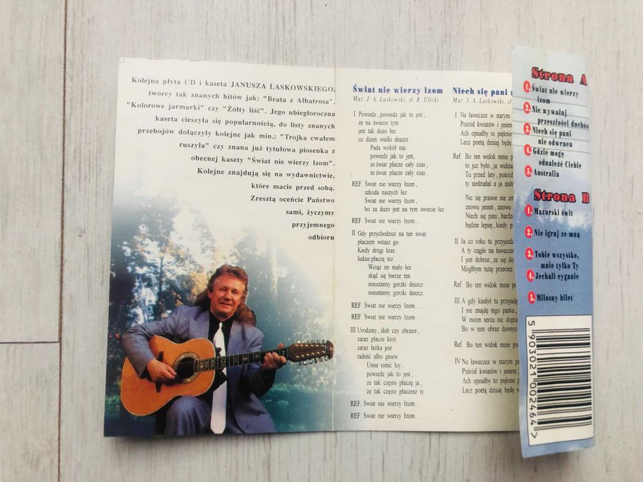 Kaseta audio Janusz Laskowski Świat nie wierzy łzom