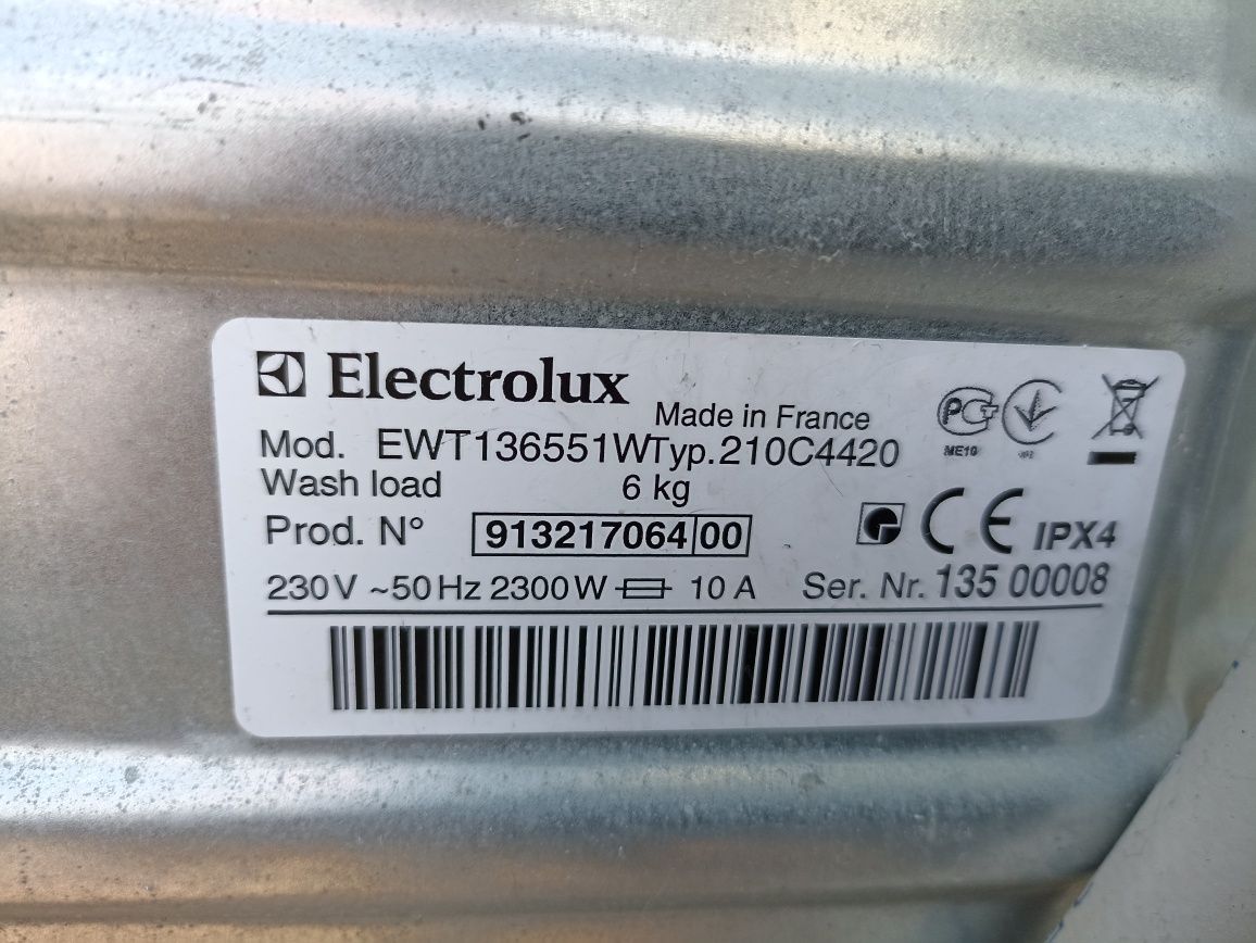 Pralka Electrolux EWT 136551W 6 kg