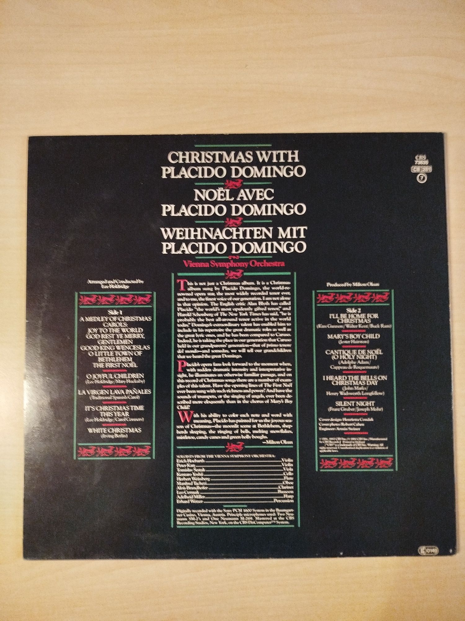 Christmas with Placido Domingo płyta winylowa