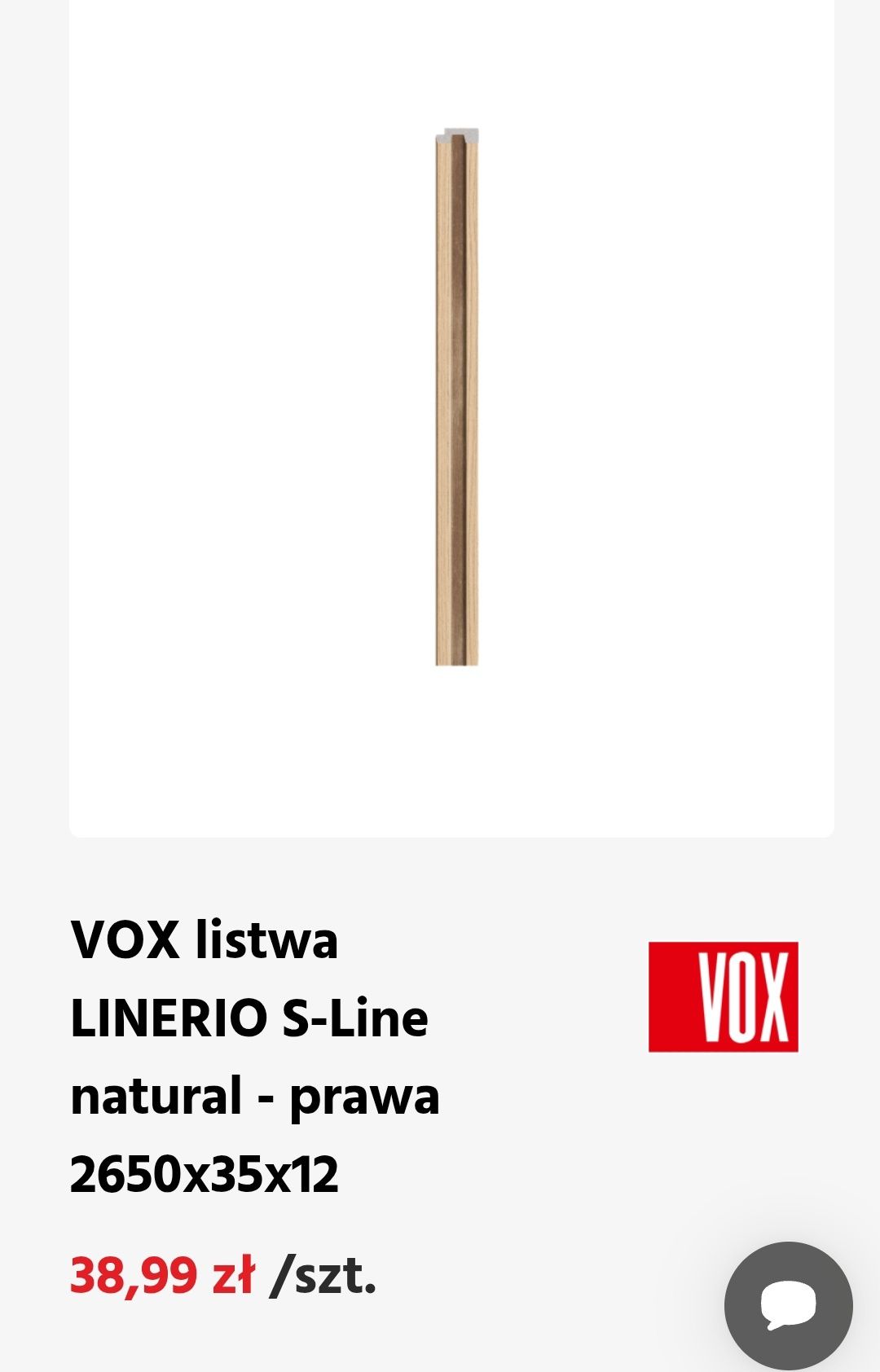 Lamele linerio vox natural pojedyncze podwójne kraków N.Sacz
