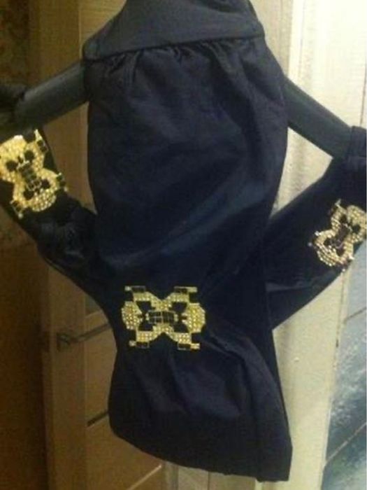 Шик вінтажний чорний купальник victoria secret з золотими пряжками s