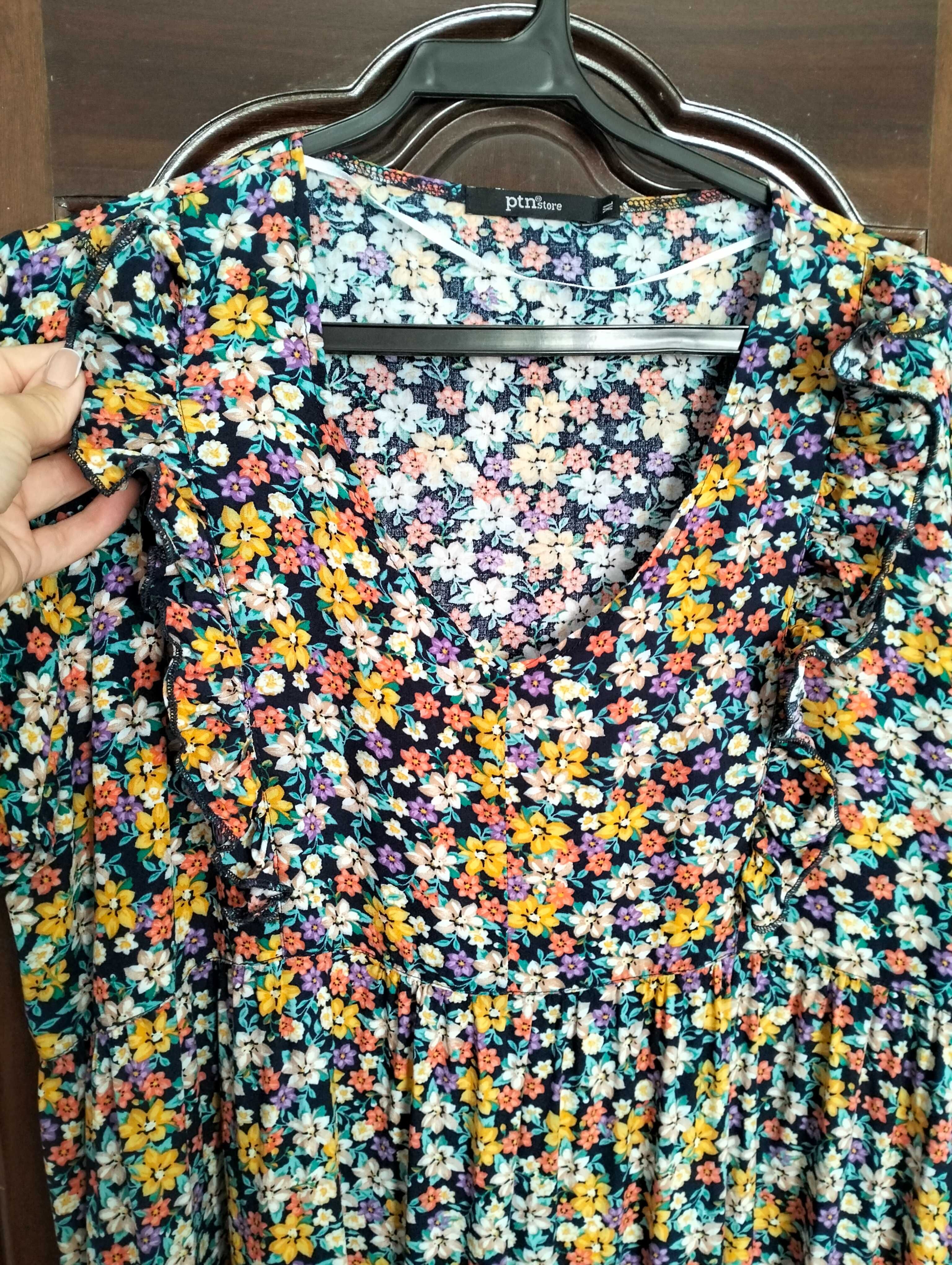 Vestido floral multi color