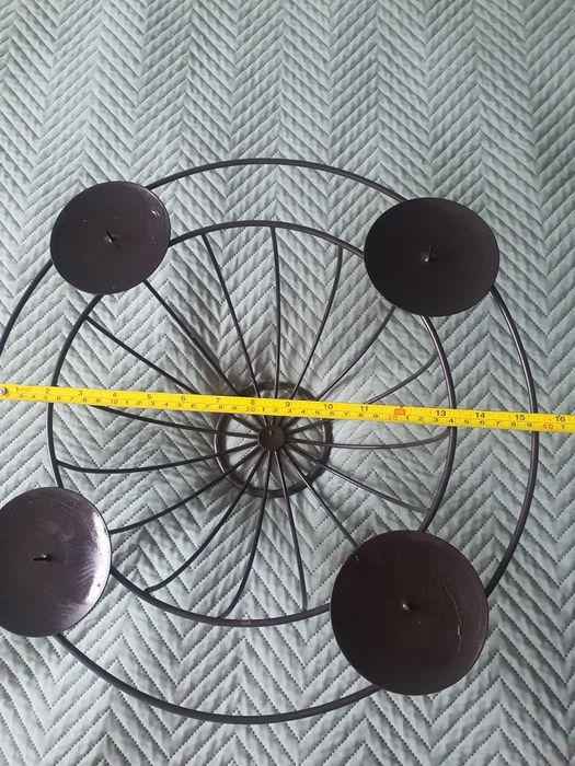 Świecznik adwentowy metalowy