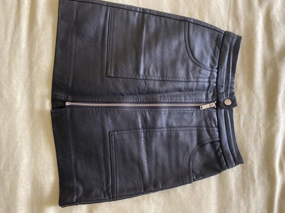 Шкіряна Спідниця на змійці