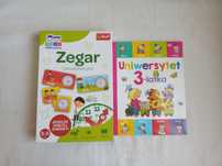 Gra edukacyjna ZEGAR wyd.Trefl 3-5 lat + książka "Uniwersytet 3-latka"