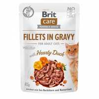 Brit Care Филе в соусе с уткой для котов 85гр