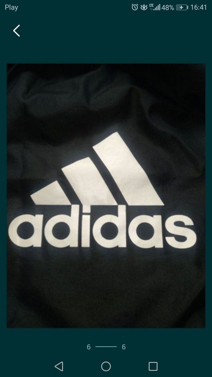 Worek czarny plecak Adidas Real Madryt