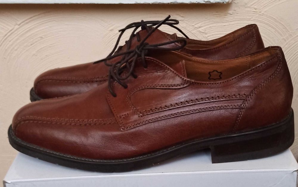 Чоловічі туфлі - дербі BrimeStone Marron 45 розмір, по устілці 30,5 см
