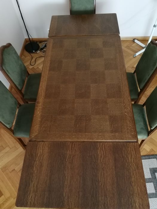 Stół z krzesłami typ holenderski
