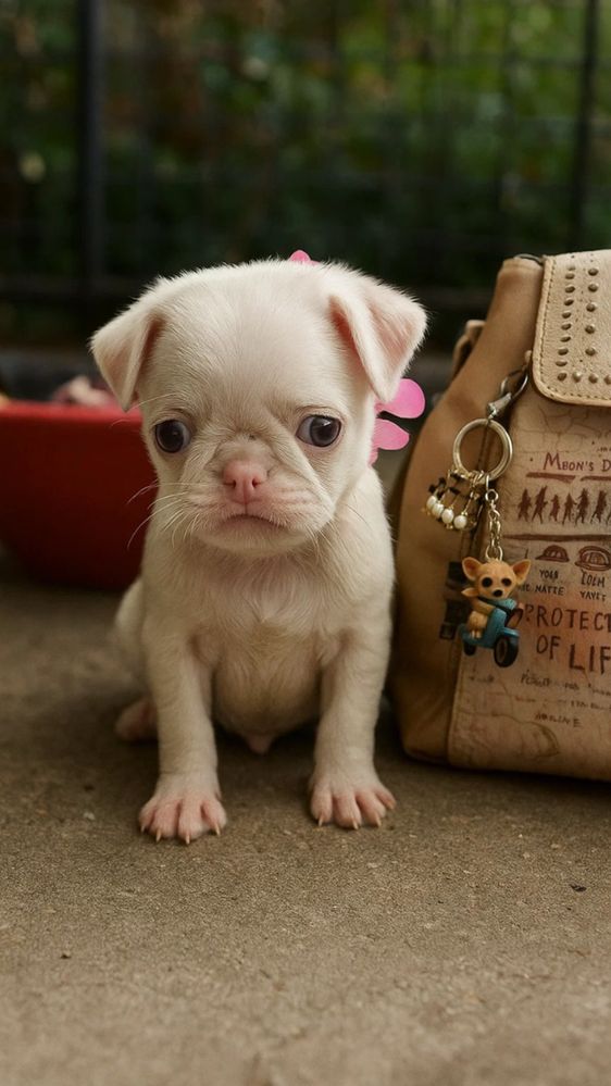 Lindo menino PUG PINK