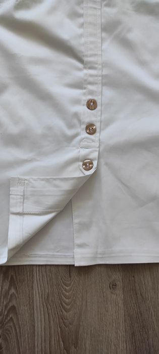 Новая белая юбка с подкладкой с вышивкой 48 размер