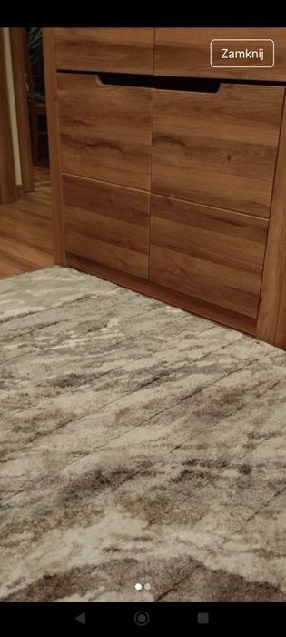 Dywan zadbany różowo-szary