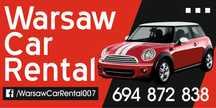 Wynajmij  samochód. Auto wynajem Warszawa. Mini Cooper One 1.6
