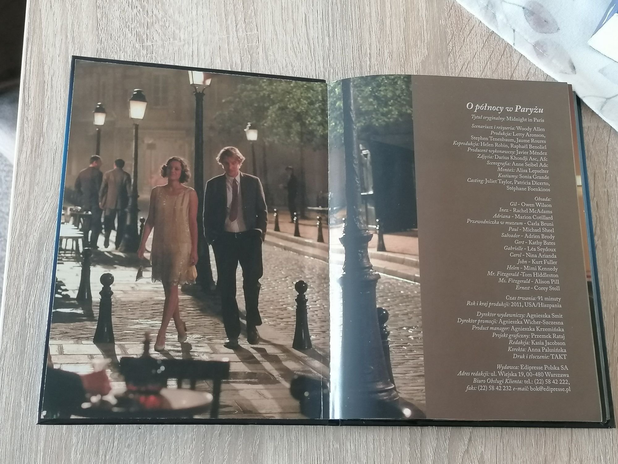 O PÓŁNOCY W PARYŻU - film DVD - wydanie z książką - Woody Allen