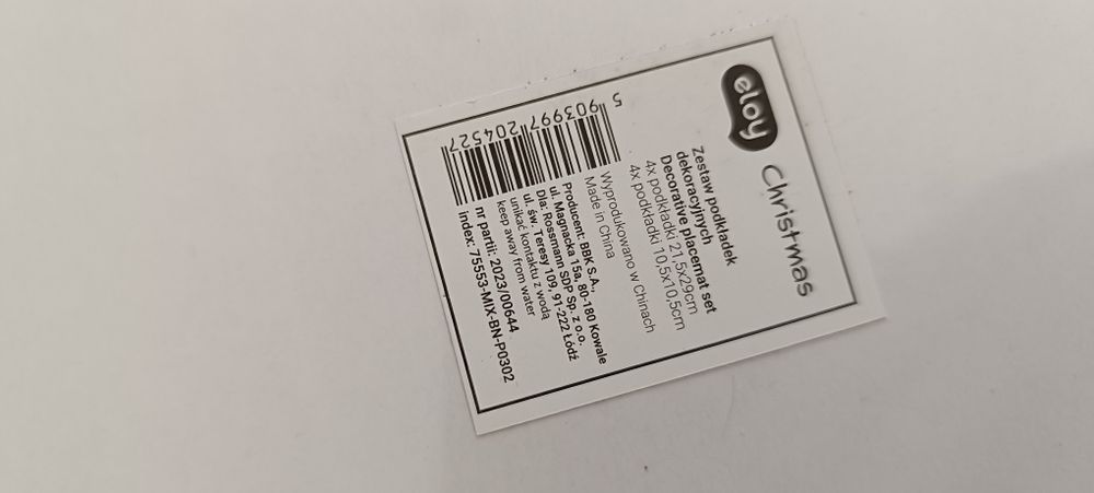 Nowe Dekoracje podkładka na stół, podkładka pod talerze, podkładka pod