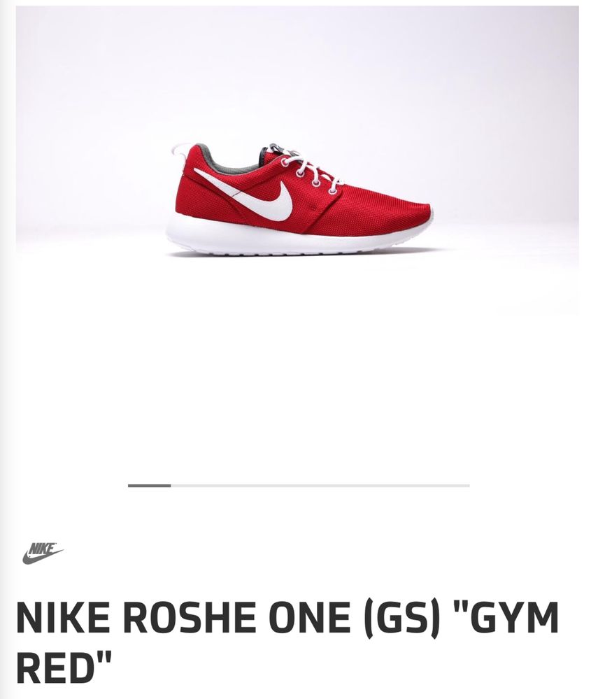 Nike Roshe One “Gym Red”